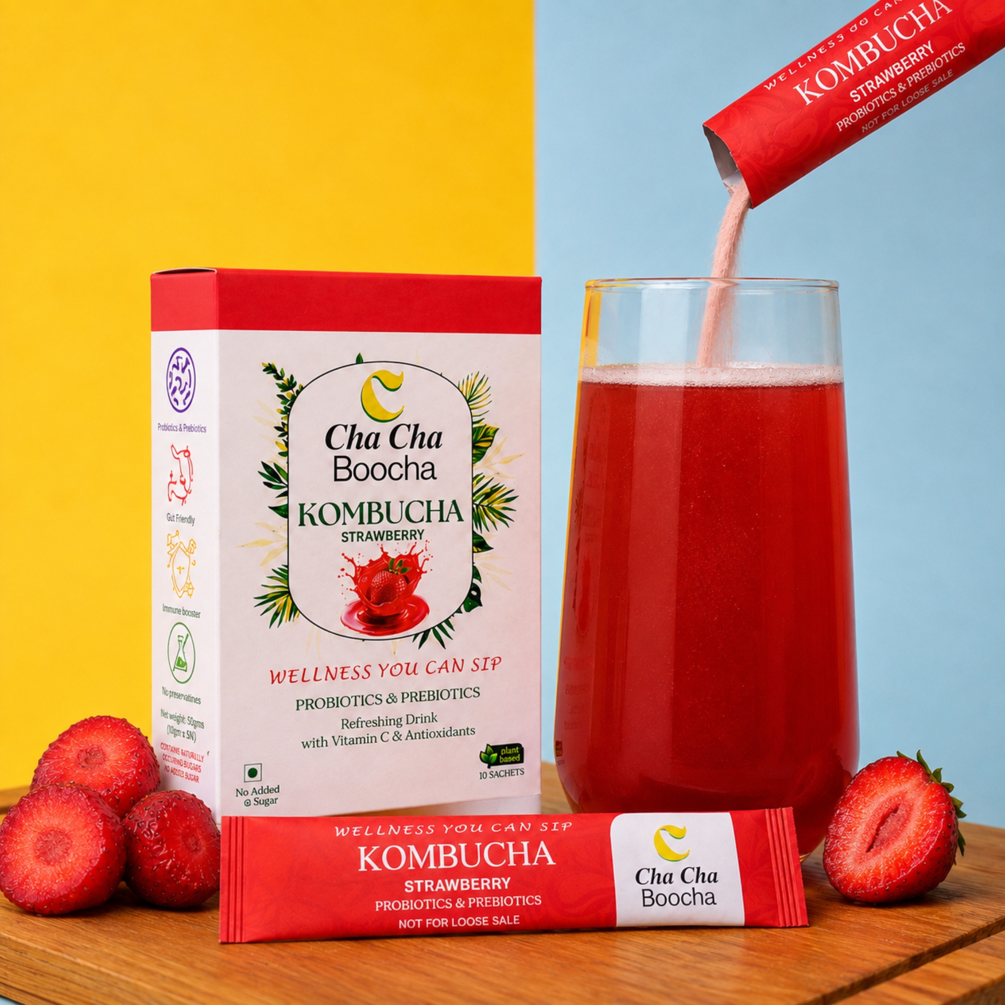 Strawberry Kombucha
